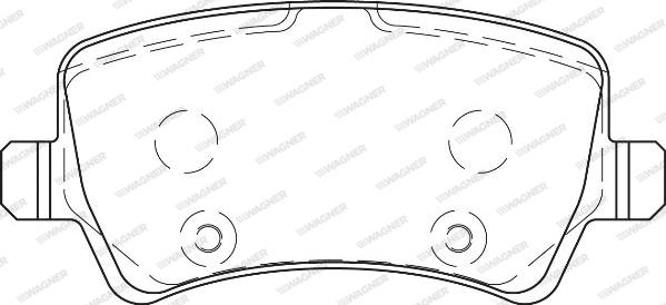 Wagner WBP24496B - Kit de plaquettes de frein, frein à disque cwaw.fr