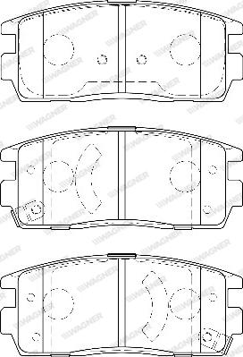 Wagner WBP24498A - Kit de plaquettes de frein, frein à disque cwaw.fr