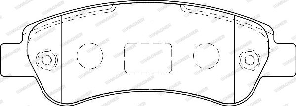 Wagner WBP24465A - Kit de plaquettes de frein, frein à disque cwaw.fr