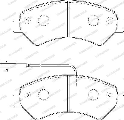 Wagner WBP24466A - Kit de plaquettes de frein, frein à disque cwaw.fr