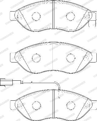 Wagner WBP24468A - Kit de plaquettes de frein, frein à disque cwaw.fr