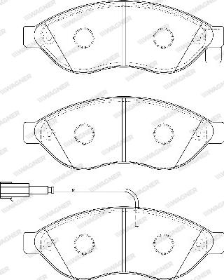 Wagner WBP24468B - Kit de plaquettes de frein, frein à disque cwaw.fr