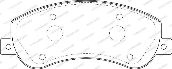 Wagner WBP24484A - Kit de plaquettes de frein, frein à disque cwaw.fr