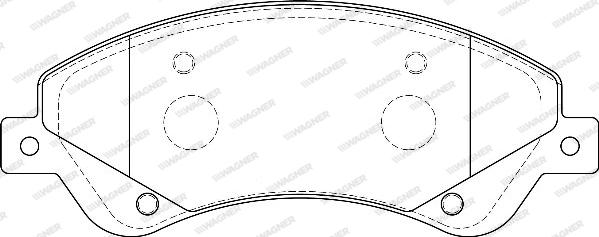 Wagner WBP24485A - Kit de plaquettes de frein, frein à disque cwaw.fr