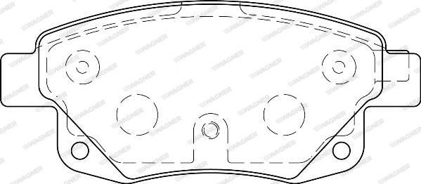 Wagner WBP24486A - Kit de plaquettes de frein, frein à disque cwaw.fr