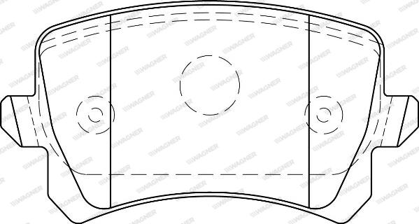 Wagner WBP24483A - Kit de plaquettes de frein, frein à disque cwaw.fr