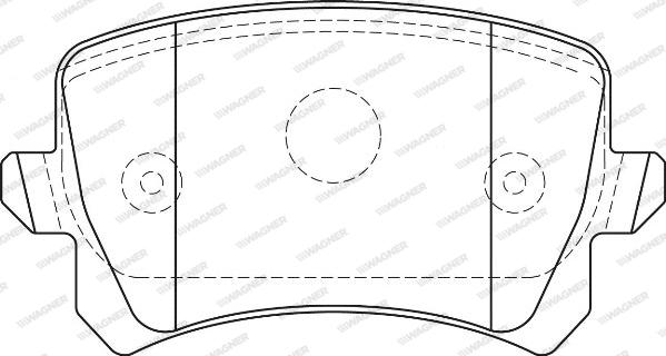 Wagner WBP24483B - Kit de plaquettes de frein, frein à disque cwaw.fr