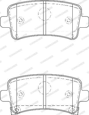 Wagner WBP24421B - Kit de plaquettes de frein, frein à disque cwaw.fr