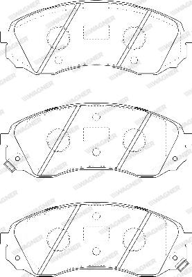 Wagner WBP24597A - Kit de plaquettes de frein, frein à disque cwaw.fr