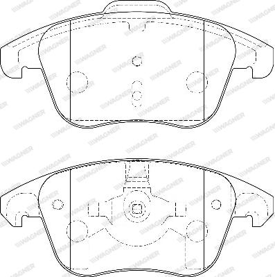 Wagner WBP24557A - Kit de plaquettes de frein, frein à disque cwaw.fr