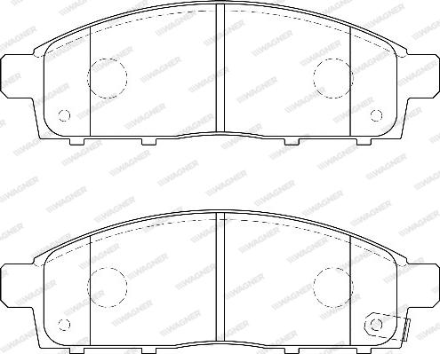 Wagner WBP24529A - Kit de plaquettes de frein, frein à disque cwaw.fr