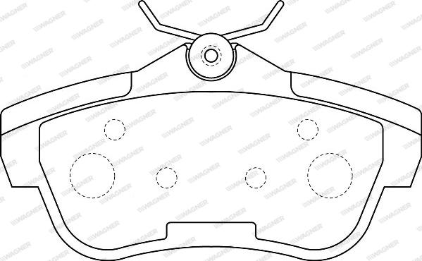 Wagner WBP24578A - Kit de plaquettes de frein, frein à disque cwaw.fr
