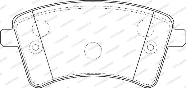 Wagner WBP24693A - Kit de plaquettes de frein, frein à disque cwaw.fr