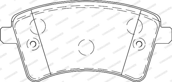 Wagner WBP24693B - Kit de plaquettes de frein, frein à disque cwaw.fr