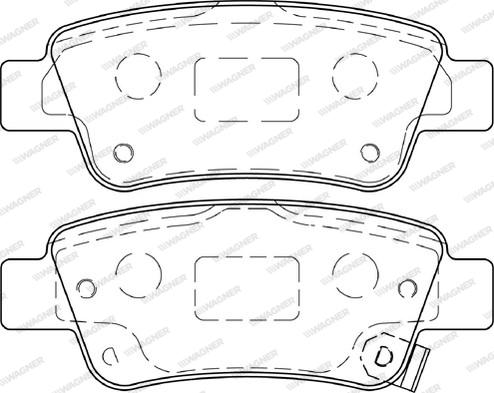 Wagner WBP24635A - Kit de plaquettes de frein, frein à disque cwaw.fr