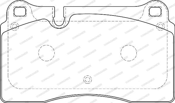 Wagner WBP24098A - Kit de plaquettes de frein, frein à disque cwaw.fr