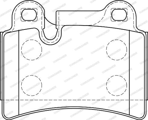 Wagner WBP24097A - Kit de plaquettes de frein, frein à disque cwaw.fr