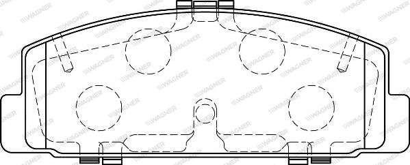 Wagner WBP24045A - Kit de plaquettes de frein, frein à disque cwaw.fr