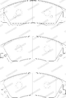 Wagner WBP24059A - Kit de plaquettes de frein, frein à disque cwaw.fr