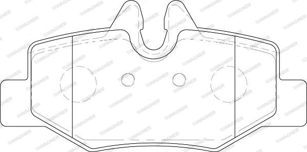 Wagner WBP24008A - Kit de plaquettes de frein, frein à disque cwaw.fr