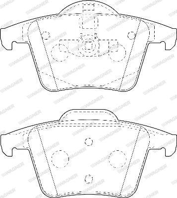 Wagner WBP24011A - Kit de plaquettes de frein, frein à disque cwaw.fr
