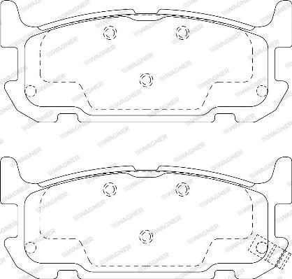 Wagner WBP24029A - Kit de plaquettes de frein, frein à disque cwaw.fr