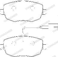 Wagner WBP24073B - Kit de plaquettes de frein, frein à disque cwaw.fr