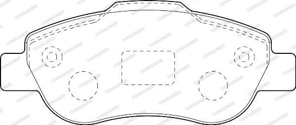 Wagner WBP24072A - Kit de plaquettes de frein, frein à disque cwaw.fr