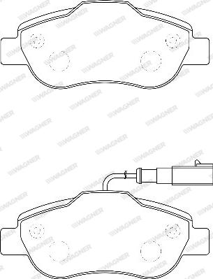 Wagner WBP24072B - Kit de plaquettes de frein, frein à disque cwaw.fr