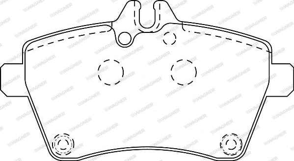 Wagner WBP24077B - Kit de plaquettes de frein, frein à disque cwaw.fr