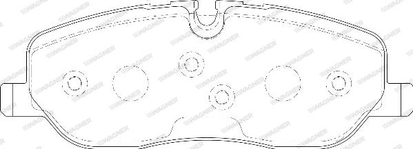 Wagner WBP24191A - Kit de plaquettes de frein, frein à disque cwaw.fr