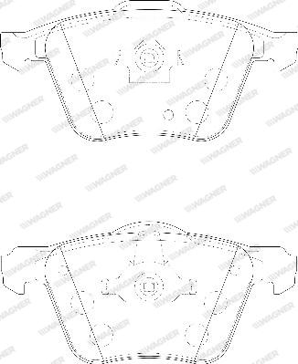 Wagner WBP24141A - Kit de plaquettes de frein, frein à disque cwaw.fr