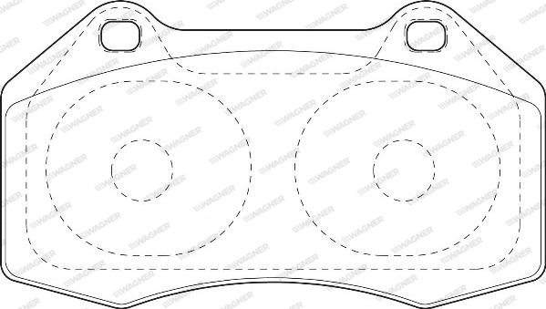 Wagner WBP24162A - Kit de plaquettes de frein, frein à disque cwaw.fr