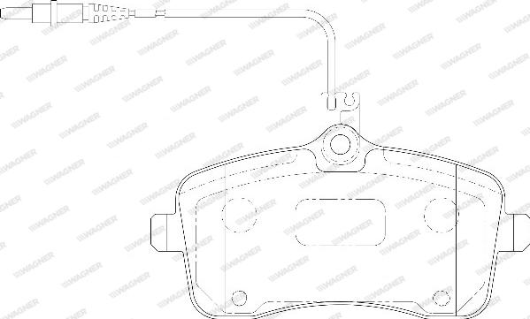 Wagner WBP24134A - Kit de plaquettes de frein, frein à disque cwaw.fr