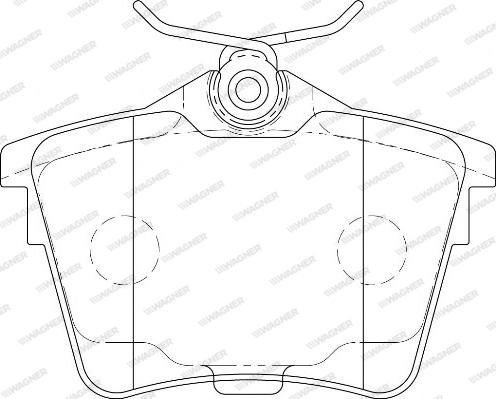 Wagner WBP24135A - Kit de plaquettes de frein, frein à disque cwaw.fr