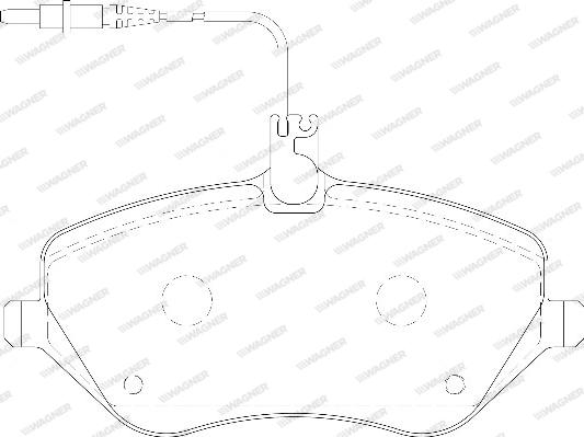 Wagner WBP24133A - Kit de plaquettes de frein, frein à disque cwaw.fr