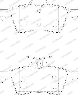 Wagner WBP24137A - Kit de plaquettes de frein, frein à disque cwaw.fr