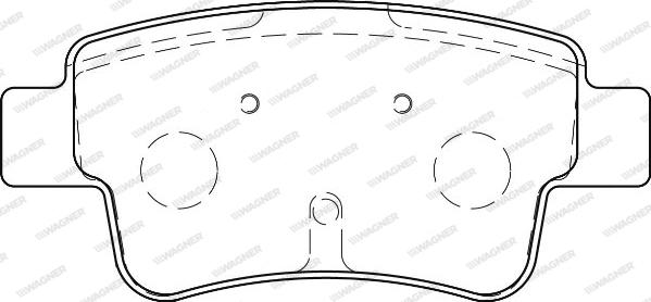 Wagner WBP24349A - Kit de plaquettes de frein, frein à disque cwaw.fr