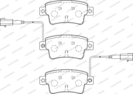 Wagner WBP24349C - Kit de plaquettes de frein, frein à disque cwaw.fr