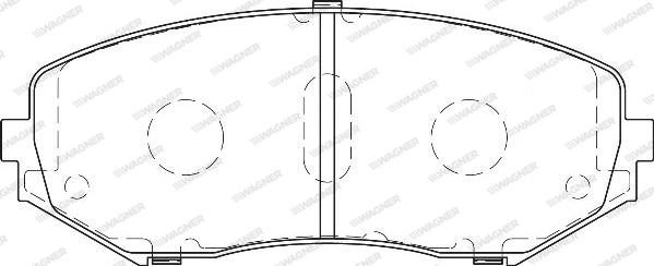 Wagner WBP24346A - Kit de plaquettes de frein, frein à disque cwaw.fr