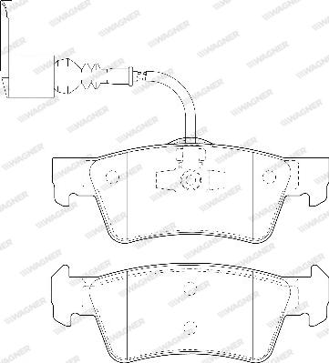 Wagner WBP24368A - Kit de plaquettes de frein, frein à disque cwaw.fr