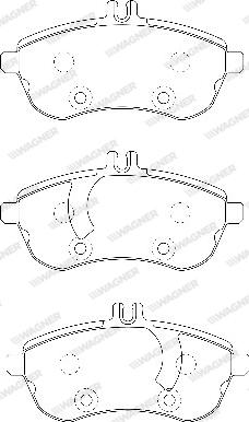 Wagner WBP24306A - Kit de plaquettes de frein, frein à disque cwaw.fr