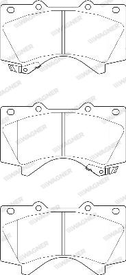 Wagner WBP24386A - Kit de plaquettes de frein, frein à disque cwaw.fr