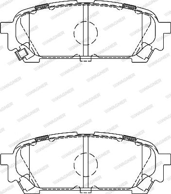 Wagner WBP24331A - Kit de plaquettes de frein, frein à disque cwaw.fr