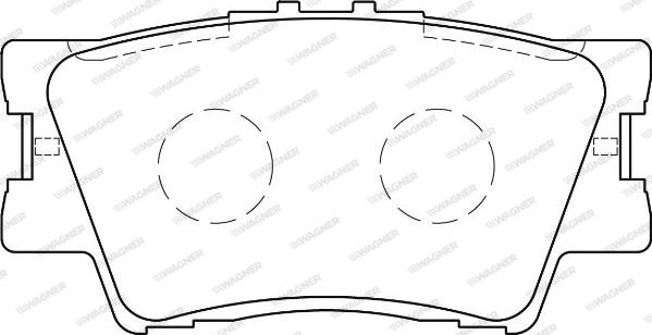 Wagner WBP24338A - Kit de plaquettes de frein, frein à disque cwaw.fr