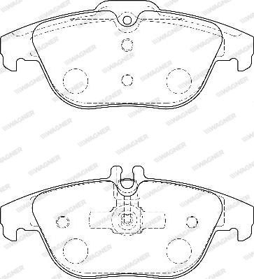 Wagner WBP24253A - Kit de plaquettes de frein, frein à disque cwaw.fr