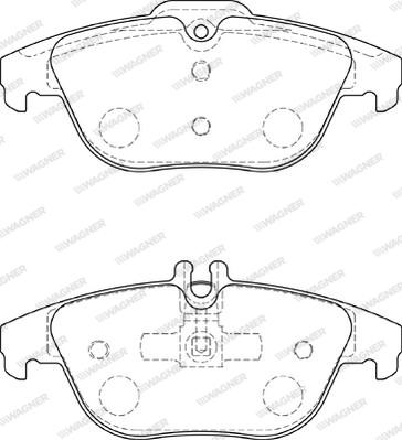 Wagner WBP24253B - Kit de plaquettes de frein, frein à disque cwaw.fr