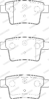 Wagner WBP24260A - Kit de plaquettes de frein, frein à disque cwaw.fr