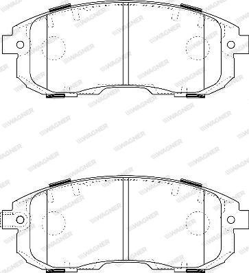 Wagner WBP24280A - Kit de plaquettes de frein, frein à disque cwaw.fr