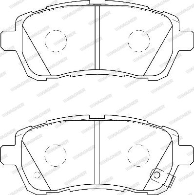 Wagner WBP24283B - Kit de plaquettes de frein, frein à disque cwaw.fr